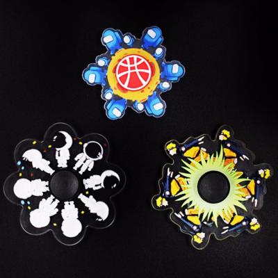 China 2021 Funny Stress Release New Toy 3D Trend Run Animated Fingertip Gyro Alloy Metal Gifts Wiggle Spinner For Kids for sale