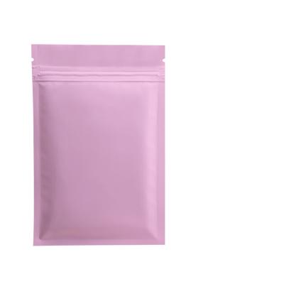 China 3 Sides Seal Pink Rose Bag Moisture Proof Zipper Lock Resealable Packaging Bag for sale