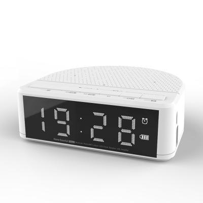 China Mini Cube BT LED Alarm Clock DLNA 2022 Retro Eco-friendly Clock Speaker Stereo Portable Wireless Speaker for sale