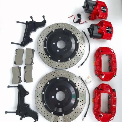 China Aluminum Double GT4 Auto Brake Caliper Rear Caliper 380*28mm Kit For Toyota Vellfire for sale