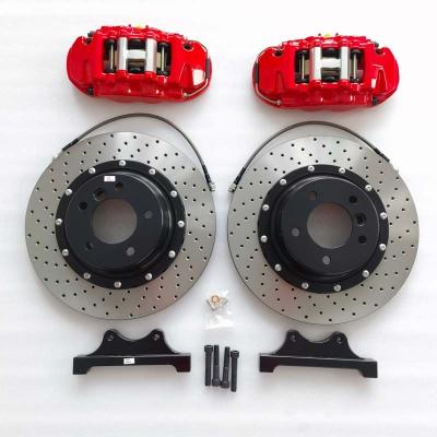 China Aluminum Auto Brake 8560 Caliber 4 Pots 380*28mm Disc Kit For Toyota Land Cruiser Prado for sale