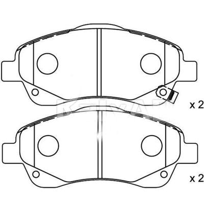 China Brake Disc OEM Used Brake Pads Set 04465-05130 For TOYOTA COROLLA Reverse for sale