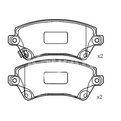 China Brake Disc Used 04465-35030 OEM Brake Pads For Toyota HILUX VI Pickup for sale