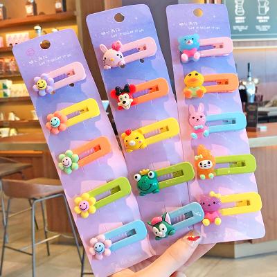 China European and American style 5PCS a set hair barrettes cute hair clip girls flower to fruit animal hair clips 2020 for sale