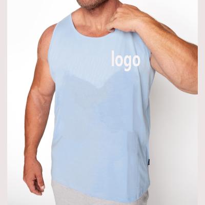 China High Quality Knitted Anti-Wrinkle Vest Plain Dyed Gym Mens Tank Tops Plus Size Tops for sale