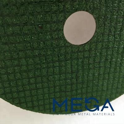 China Metal Double Wheel Green Color Abrasive Cut Net Cut Wheel For Metal for sale