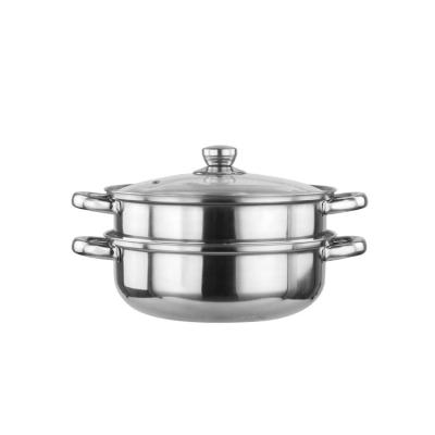 China Sustainable Cheap Price Double Layer Stainless Steel Steamer Cooking Pot for sale