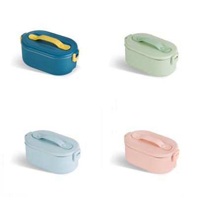 China High Quality Portable Heated Freshness Storage Food Container Stainless Steel Keep Warm Electric Lunch Box For Home Food Grade Hardware for sale