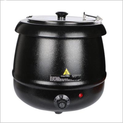 China Restaurant Hotel Factory Canteen Buffet Party China Factory Wholesale Home Shake Stainless Steel 10L Soup Pot Black Soup Electric Kettle for sale