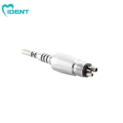 China Luxury Dental LED Handpiece Spare Parts NSKTYPE Quick Coupler 360 Degree Adjustable Quick Coupling Water LED Holes 4 Quick Connector for sale