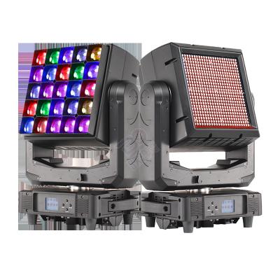 China Double Face 40W*25pcs LED Concert Beam Moving Lights Matrix 576x0.5w Led Strobe Lights For Church Stage Lighting for sale