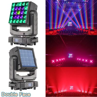 China Concert Beyond Lighting Factory Price 25x40w Zoom Wash Face Light And Strobe 576x0.5w RGBW 4in1 LED Moving Head Dual Light For Events Lighting for sale