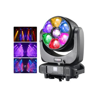 China High Quality 7 Pieces 60W 4in1 RGBW LED Wash DJ High Brightness Bee Eyes Big Zoom Stage Moving Head Lighting Bee Eyes for sale