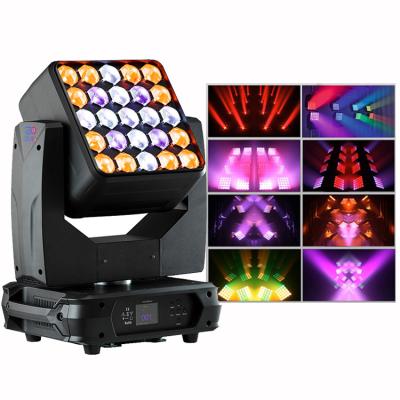 China Super bright 25x15W rgbw stage led moving head matrix beam wash disco dmx512 stage light 5x5 led dj blinder lighting for party bar for sale