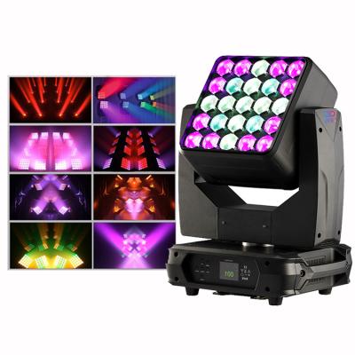 China High Power Stage Lights 500W Professional DJ 5x5 Led Matrix LED RGBW Led Zoom Wash Moving Light For DJ Disco Party Nightclub for sale