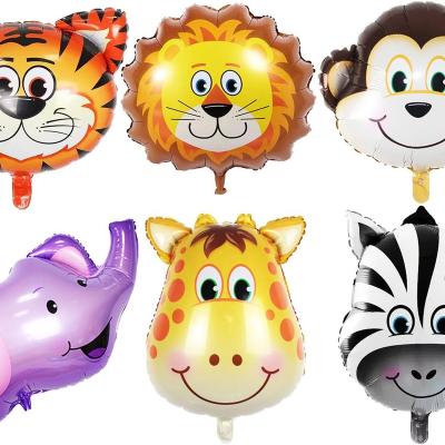 China Giant Safari Animal Balloons Festival Decoration Selection for Kids Safari Jungle Baby Shower Wild Boy Birthday Party Decorations Zoo for sale