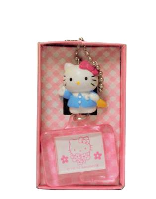 China DIY TOY Wholesale Pvc Keyring Cartoon Figure Cat Toy Keychain With for sale