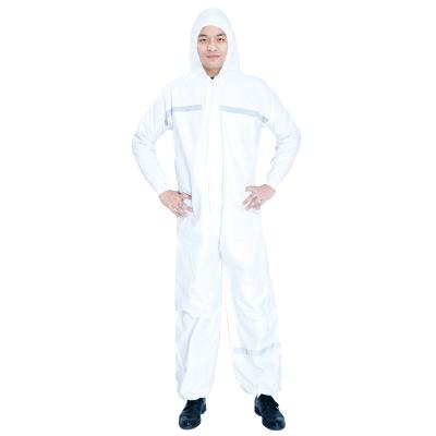 China Anti-Static Waterproof Disposable Protective Coverall With PPE Elastic Cuffs 1PC/Bag, 25bags/CTN for sale