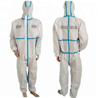 China Polypropylene Coverall hood and boot coverall disposable overall coverall en venta