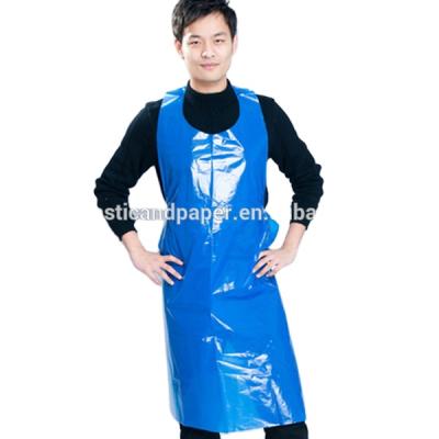 China Disposable food catering apron plastic apron kitchen use disposable apron for sale