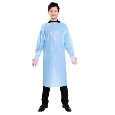 China Anheng PP Material Thumb Hook Gown Disposable Isolation CPE Surgical Aprons/Clothes en venta