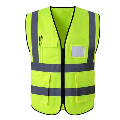 China High visibility vests reflective signal running hi vis security safety vest for sale