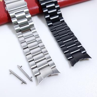 China Luxury For Samsung Galaxy Watch 4 Strap 4 40mm 46mm 42mm Classic Stainless Steel Band Watch Band Metal Strap 44mm for sale