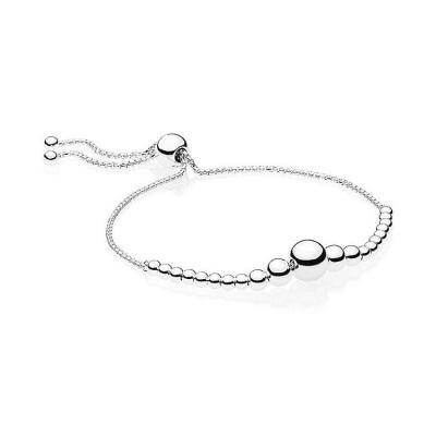 China Elegant New Products 925 Silver String Beads Slider Bracelet Lead Free for sale