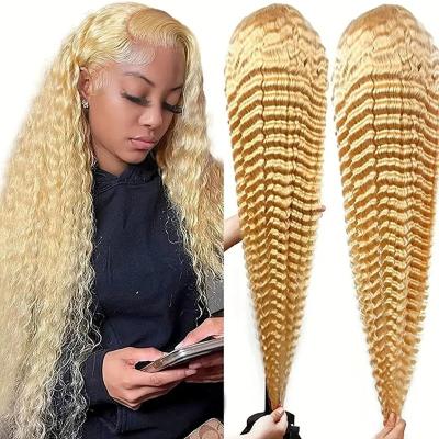 China Body Wave Hair 13x4 13x6 HD Lace Front Wigs For Black Women Weaves Glueless 613 Full Lace Body Wave Cuticle Aligned Hair Vendors for sale