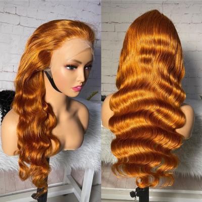 China Body Wave Highlight Color 150 Density 180 Density Body Water Wavy Virgin Hair Virgin Hair Lace Front Wigs For Black Women for sale