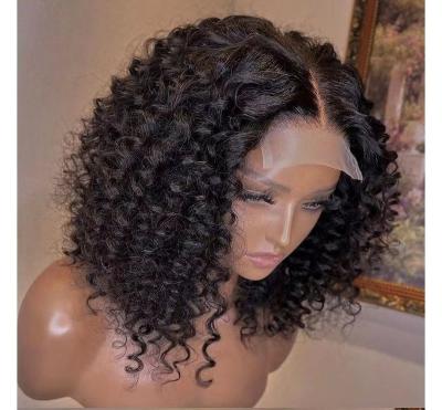 China Bob Wigs Human Hair Brazilian Water Wave Color Women Bob Lace Closure Wigs For Short Curly Hair Body Wave Highlight Bob Front Wigs for sale