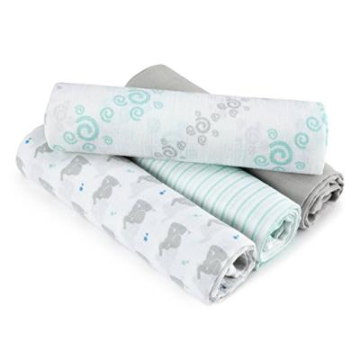 China New style anti-pilling hot sale baby bamboo wholesale 4 pieces large muslin blanket for sale