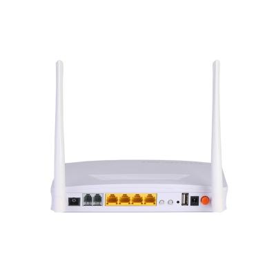 China 4GE GPON ONT 2FXS Home Gateway FTTH Modem Fiber Optic Network Unit HG326RG for sale