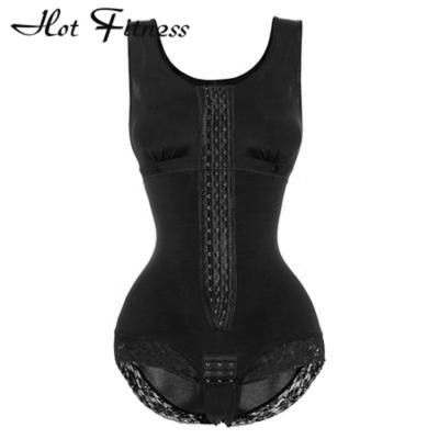 China Colombia Fajas Tummy Control HFSW06 Lace Frontal One Piece Bodysuits Body Shaper Antibacterial Seamless Nylon Push Up Butt Lifter for sale