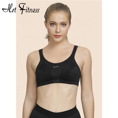 China Best Selling Antibacterial HFB19 Yoga Cup Women Full Breathable Ultrathin Sports Bra Underwear Fitness Plus Size Bra for sale