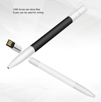 China Mini Model Factory White Disc Pen Mini Model Factory Cheap Plastic Instant Drive Double Pen Training Gift Promotion From Direct Selling for sale