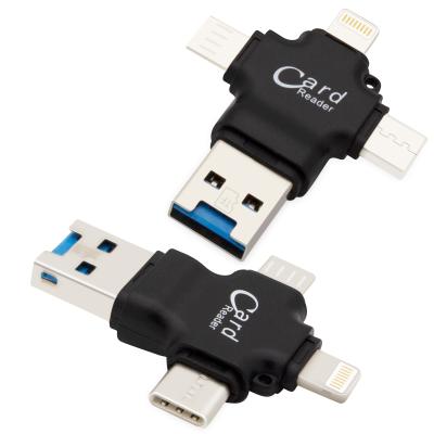 China All PU258 Mobile Phones and Computers Wholesale Price Pen Type-C Stick U Disk Custom OTG 4 in 1 USB 3.0 Flash Drives for sale