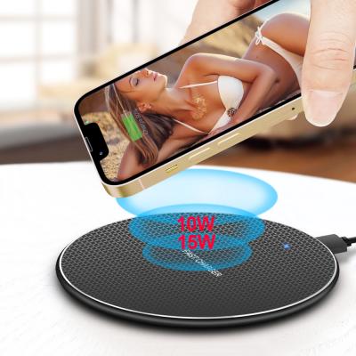 China Wholesale Lowest Price Mobile Phone In China Custom LOGO Mobile Phone Qi 10W 15W Universal Wireless Charging Smart Wireless Charger for sale