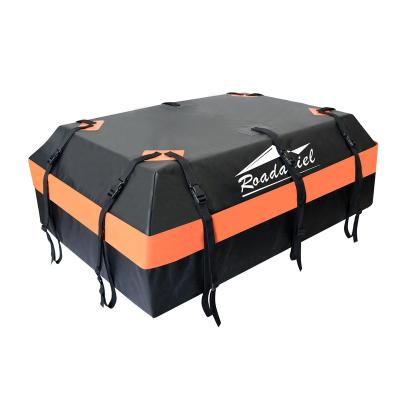 China Waterproof 100% PVC Tarpaulin ROADANIEL Rooftop Cargo Carrier Rooftop Cargo Bag for sale