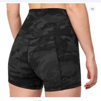 China High Quality Antibacterial Women Naking Running Feeling High Waist Camouflage Women Fitness Biker Sporty Shorts for sale