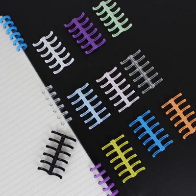 China Book Folder Plastic Binding Ring Comb Binder Loose Leaf Clips Book Binding Factory High Quality New Material for sale