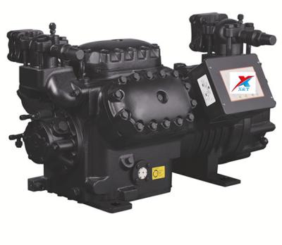 China Refrigeration Parts Semi Machinery Repair Shops Hemetric Refrigeration 10HP Black Two Stage Compressor for sale