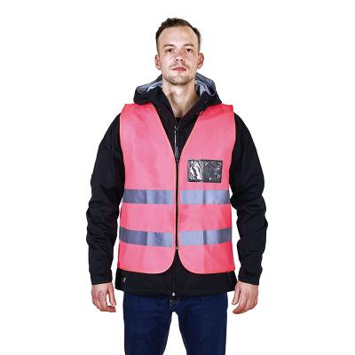 China R122-ZP One Breathable ID Pocket Reflective Safety Vests With Reflective Markings for sale