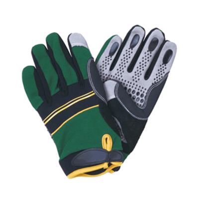 China M211 Anti-Slip Synthetic Leather Palm With Silicon Loved Mechanic Anti-Slip Gloves for sale