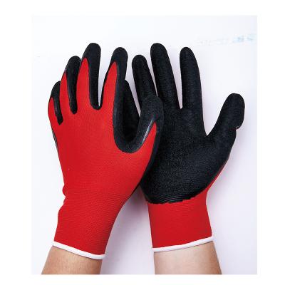 China LX11014 LX11014 China Cheap OEM Logo Latex Wrinkled Anti-Slip Safety Industrial Gloves for sale