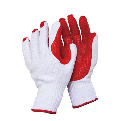 China LX22701 Electric 10G Knitted With Stick Latex Coated Safety Working Gloves With Reinforced Palm For Construction for sale