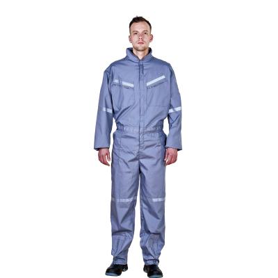 China WC021-Blue cotton reflective workwear suits unisex uniforms workshop clothing global workwear sets OEM with reflective tape for sale