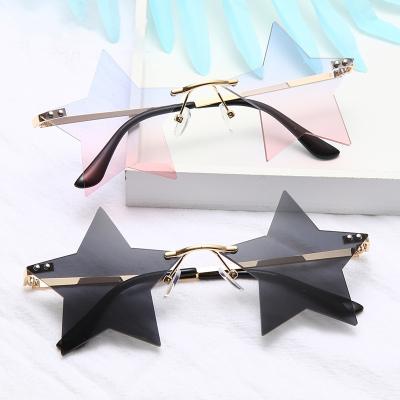 China Fashion sunglasses 2021 popular new activity personality sunglasses pentagonal star creative sunglasses for sale