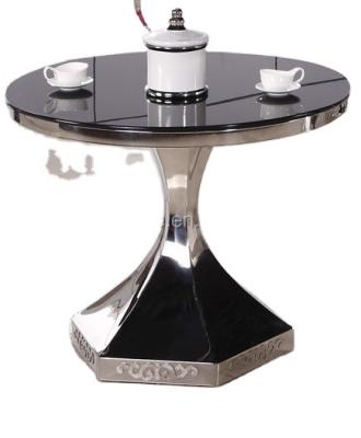 China A8039 modern cheap round dining table and chairs for cafe for sale