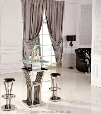 China BT04 Modern Delicate High Bar Stool Chair And Table Sets for sale